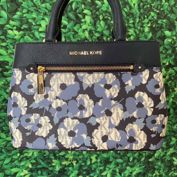 Hailee Michael Kors Xs Satchel Navy Floral - Picture 5 of 8